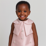 Festive Party Girl Dress with Charms