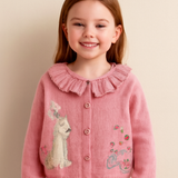 Knit Girls' Bunny Cardigan