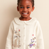 Knit Girls' Bunny Cardigan