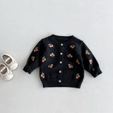 Cherry Button Down Little Girls' Cardigan