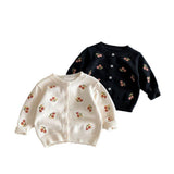 Cherry Button Down Little Girls' Cardigan