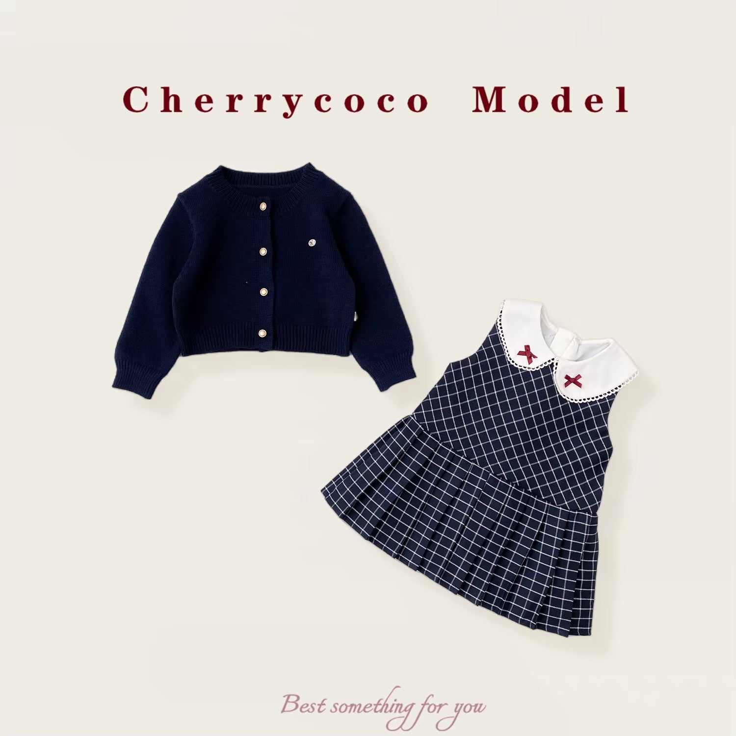 Cherry Coco Cardigan and Dress Set