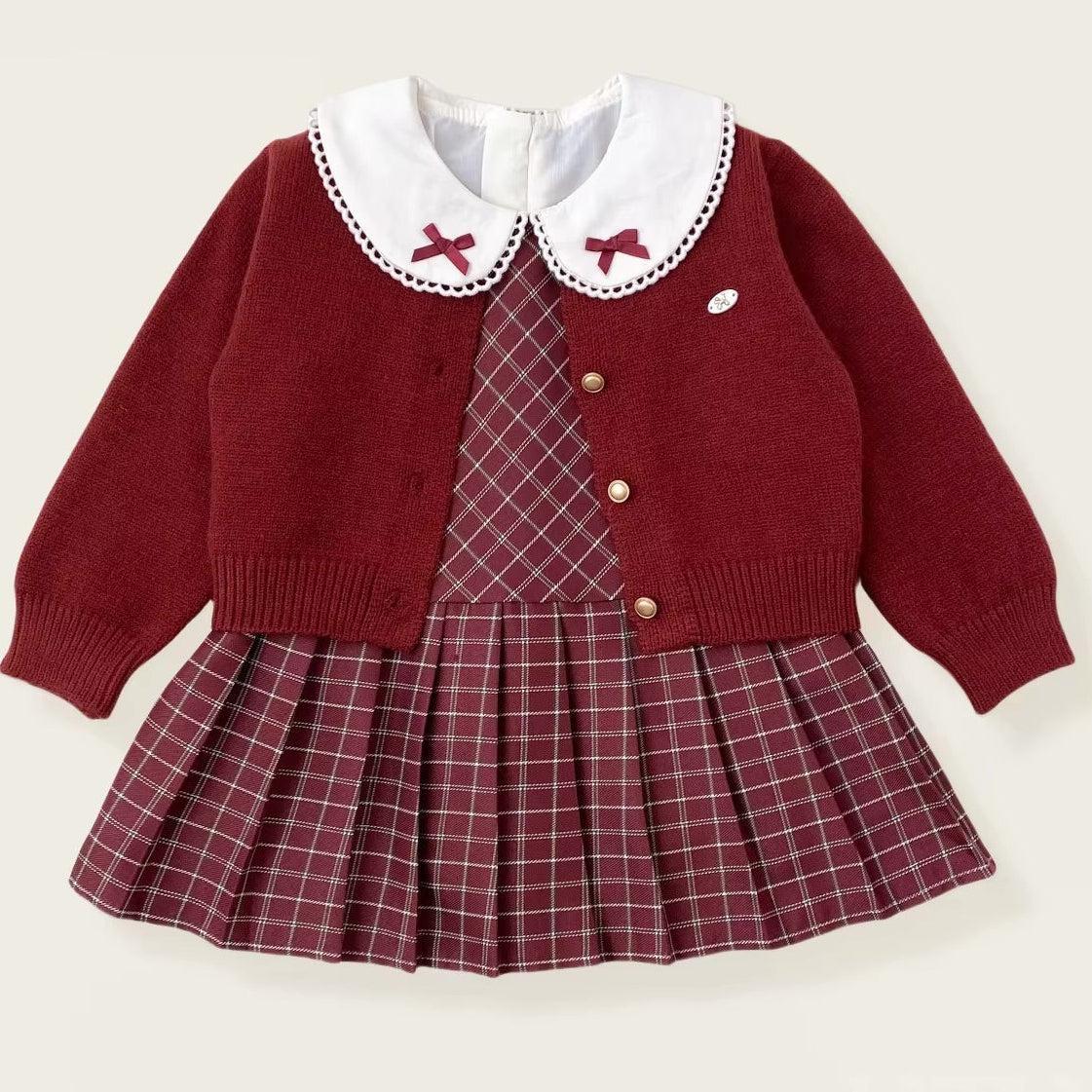 Cherry Coco Cardigan and Dress Set