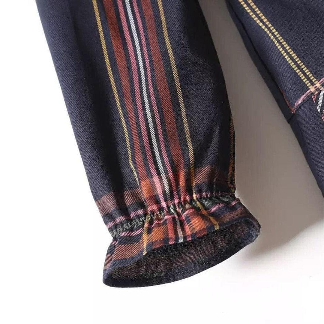 Classic Plaid Scottish Girls' Dress