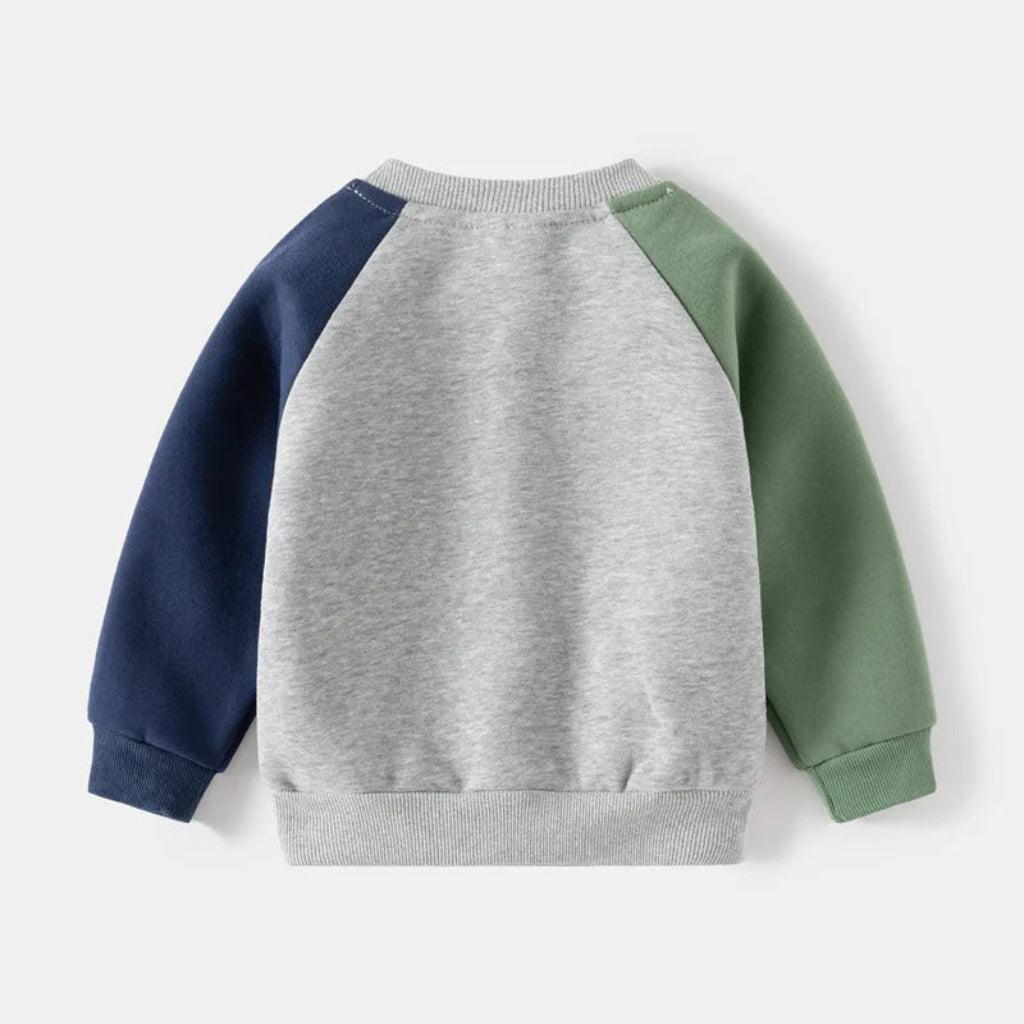 Colorblock Dino Sweater & Pants Set