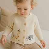 Unisex Baby Embroidered Cotton Cardigan