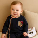 Conjunto de mameluco y bid para bebé