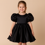 Satin Tulle Flower Girls' Dress