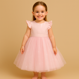 FLOWER GIRL Dress With a Fluttery Tulle Skirt