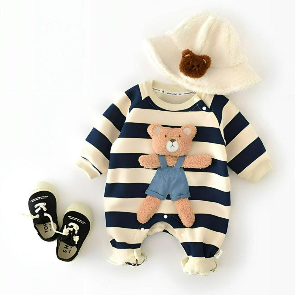 Cozy Unisex Baby Bear Romper