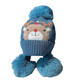 Plush Character Pom-Pom Hat