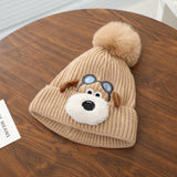 Gorro/gorro unisex bordado de lana de invierno