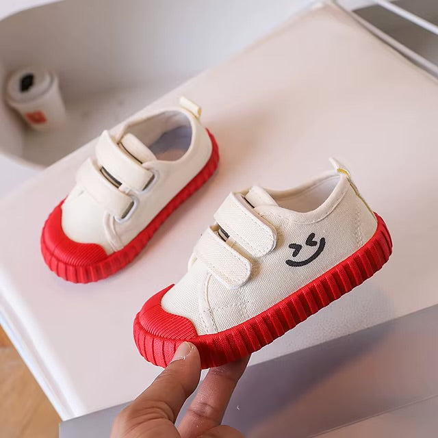 Unisex Happy Step Retro Canvas Sneakers