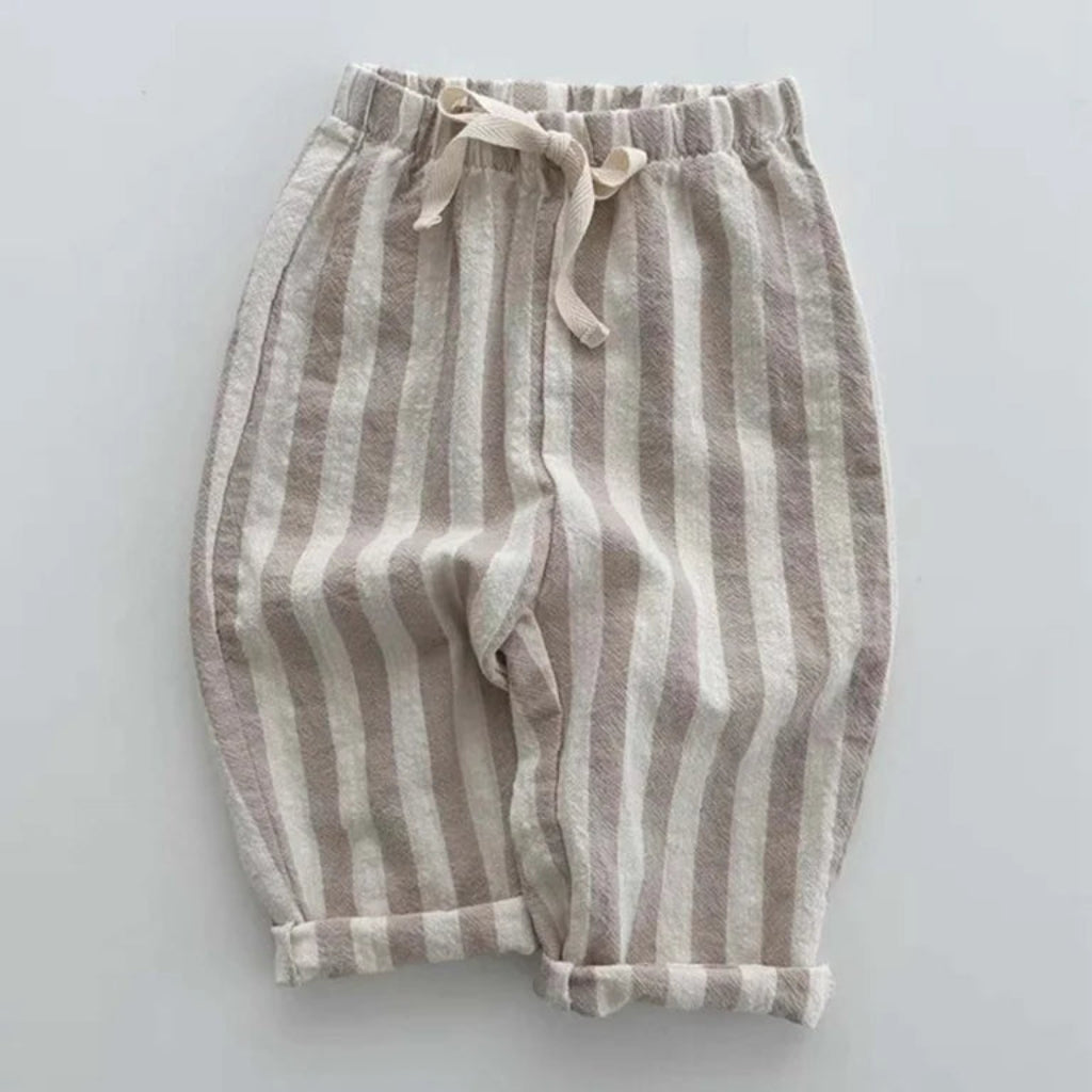 Unisex Beach-Day Striped Pants