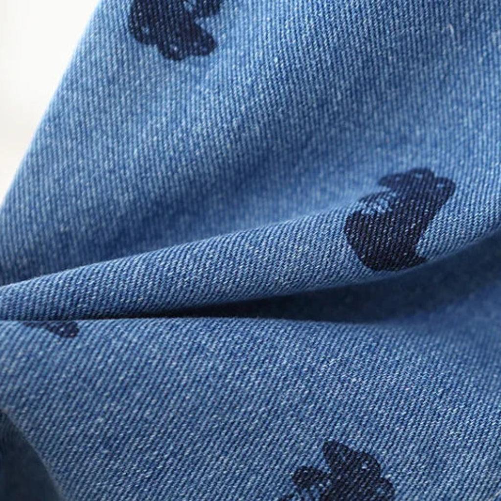 Denim Dinosaur Unisex Jumpsuit