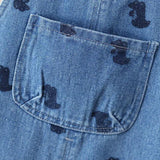 Denim Dinosaur Unisex Jumpsuit