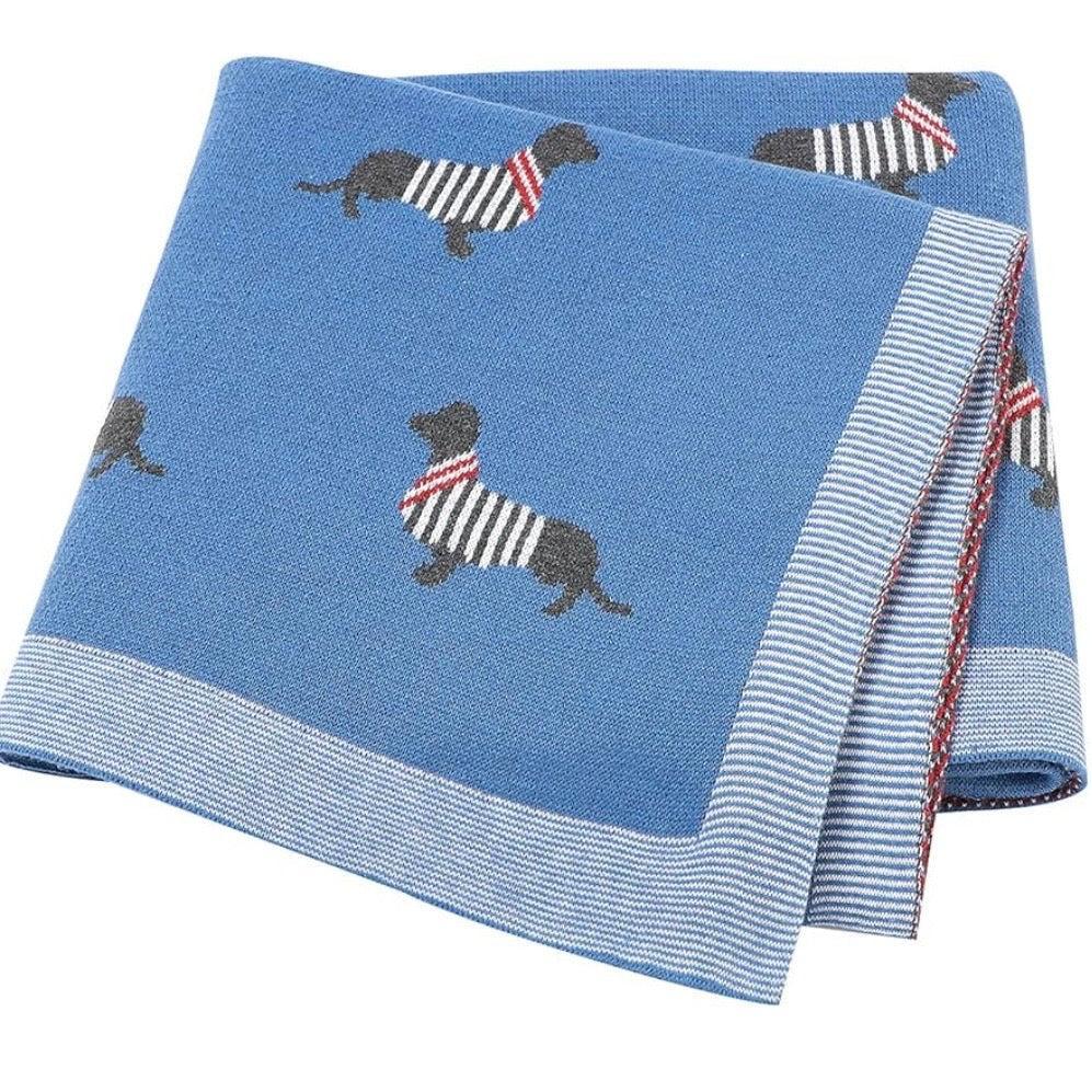 Dog Pattern Cotton Blanket