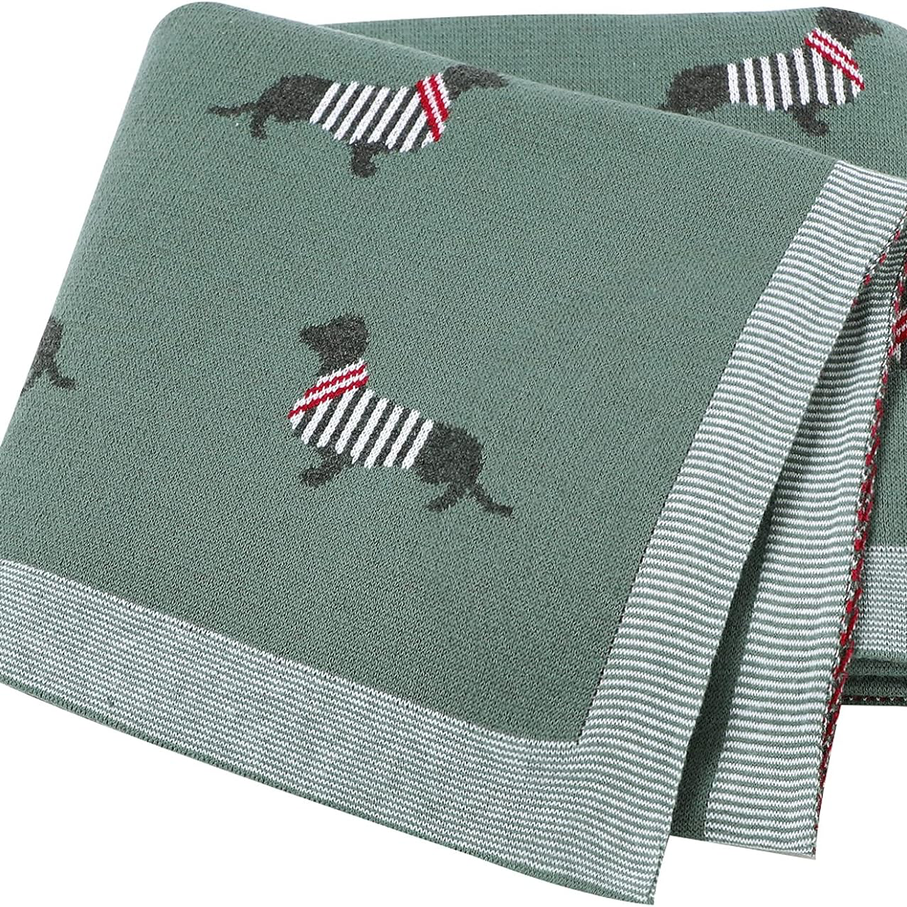 Dog Pattern Cotton Blanket