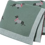 Dog Pattern Cotton Blanket