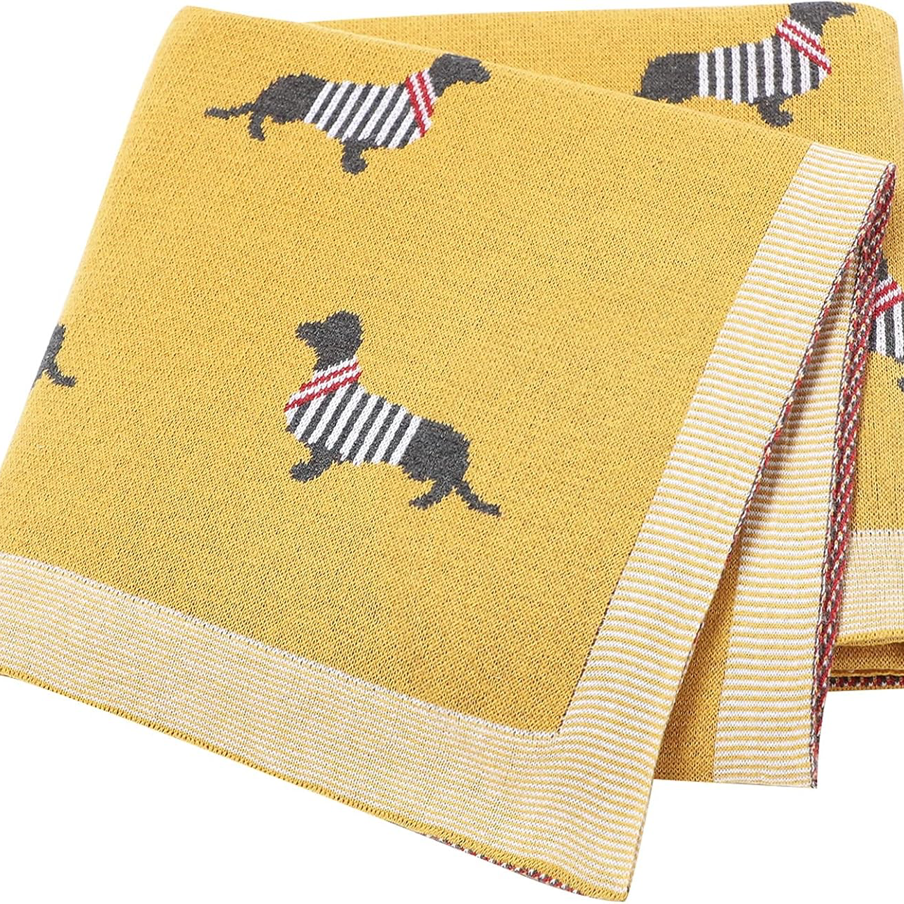 Dog Pattern Cotton Blanket