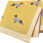 Dog Pattern Cotton Blanket