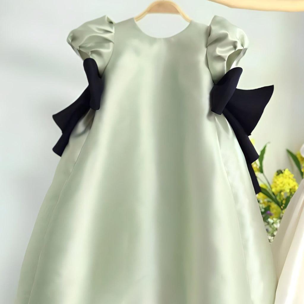 Elegant Green Girls' Formal Dress