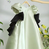 Elegant Green Girls' Formal Dress