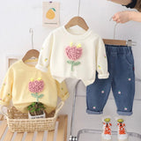 Little Girls’ Sunny Flower 2-PIECE Outfit