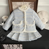 Snow Club Plush Chic Coat & Skirt Set