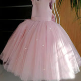 FLOWER GIRL Dress With a Fluttery Tulle Skirt