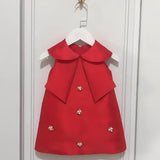 Festive Party Girl Dress with Charms