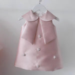 Festive Party Girl Dress with Charms