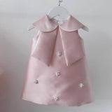 Festive Party Girl Dress with Charms