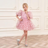 Flower Girl Dress with Butterfly Accents