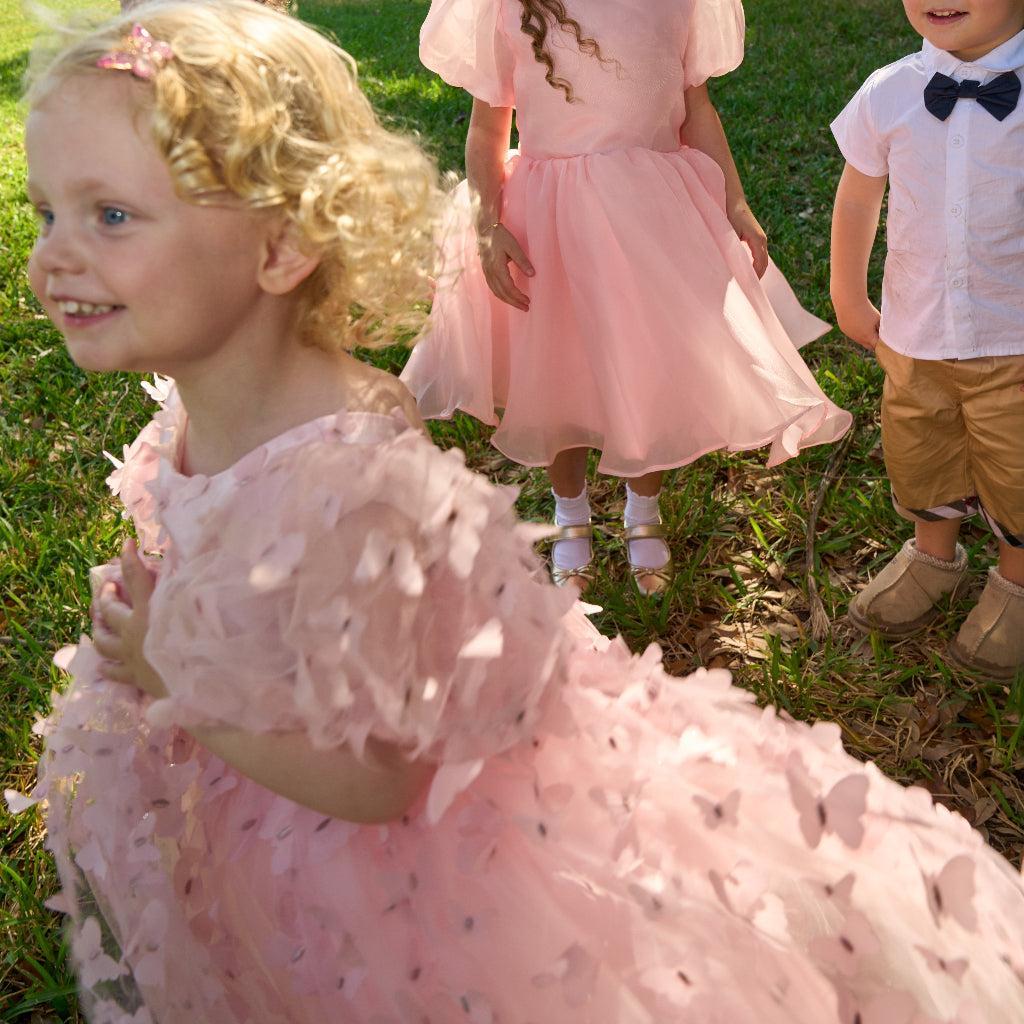 Baby & Toddler White Flower Girl Dress with Butterfly Accents, 18-24 Month | ONEAKIDS Baby & Toddler White Flower Girl Dress with Butterfly Accents, 18-24 Month | ONEAKIDS
