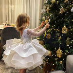 Flower Girls' Festive Soleil Dress with Glitters
