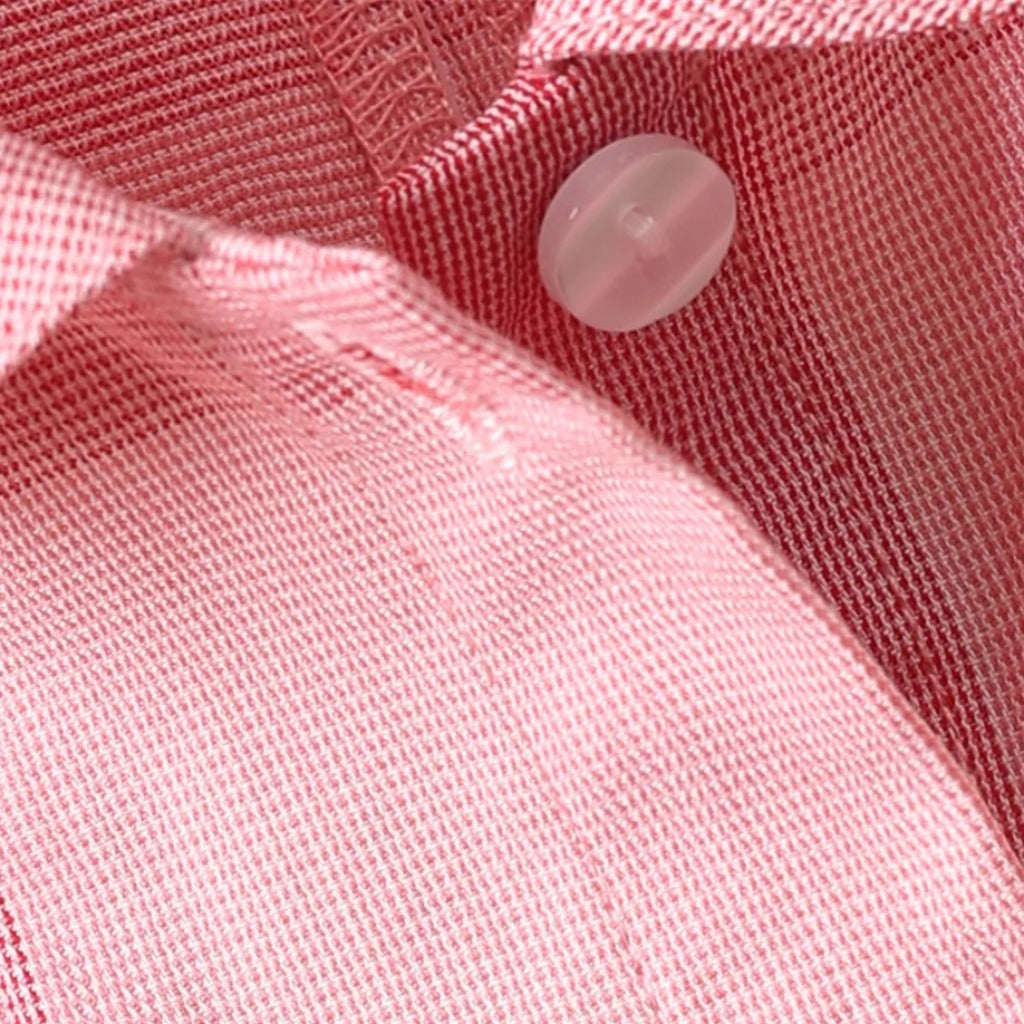 Pink Plaid Little Girls' Sleeveless Button Down Dress