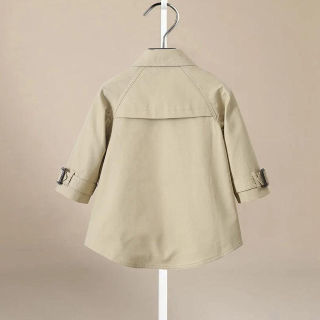 Genevieve Retro Girls' Trench Coat