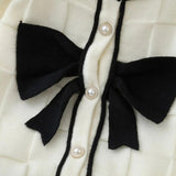 Girls Bow Knit Cardigan & Dress Set