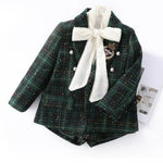 Girls' Classic Jacket & Skort Set in Green