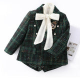 Girls' Classic Jacket & Skort Set in Green