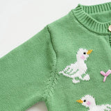 Girls' Duck Knit Cotton Cardigan