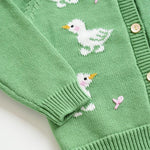 Girls' Duck Knit Cotton Cardigan