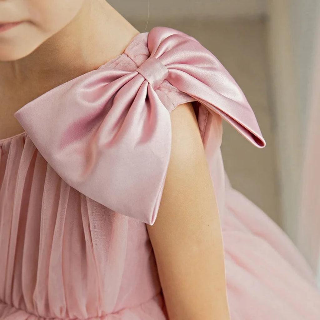 Girls' Elegant Tulle Party Dress