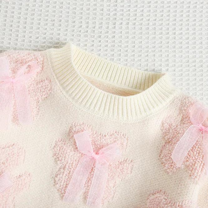 Girls' Knit Sweater & Ruffle Skirt Set