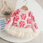 Girls' Knit Sweater & Ruffle Skirt Set