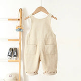 Heart Corduroy Unisex Jumpsuit for Kids 