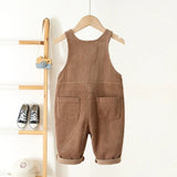 Heart Corduroy Unisex Jumpsuit for Kids 