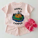 Happy Camper Unisex T-Shirt and Shorts Set