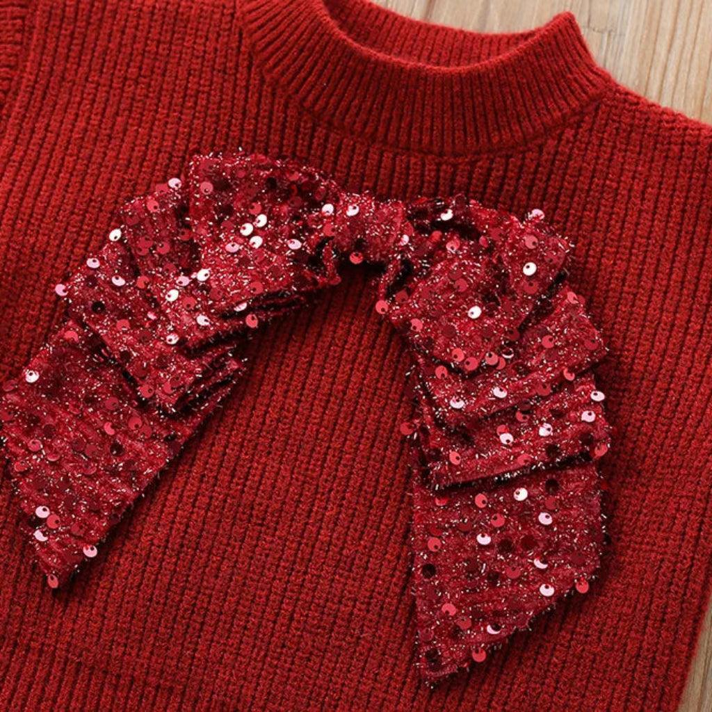 Holiday Ruby Tulle Skirt & Pullover